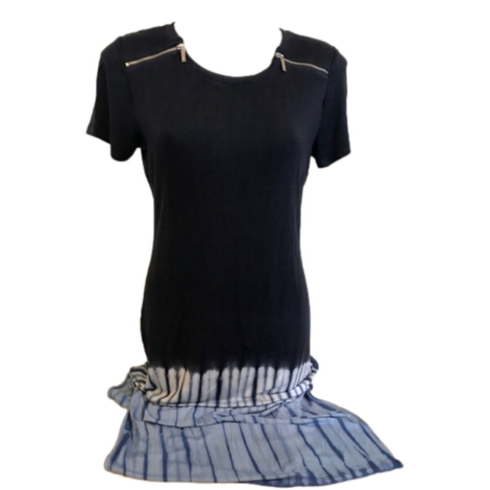 Michael Kors Navy Bohemian Vibe Maxi Stretchy Dress size Medium